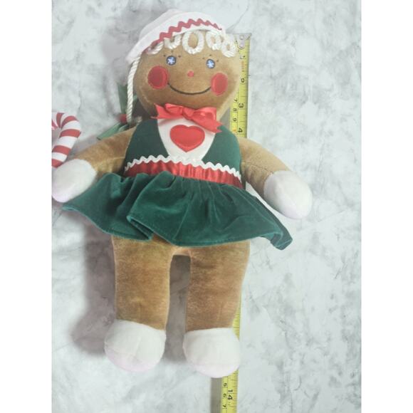 Vintage Target Gingerbread Girl Plush 13" Christmas Doll 1990 Commonwealth Toy - Picture 10 of 11